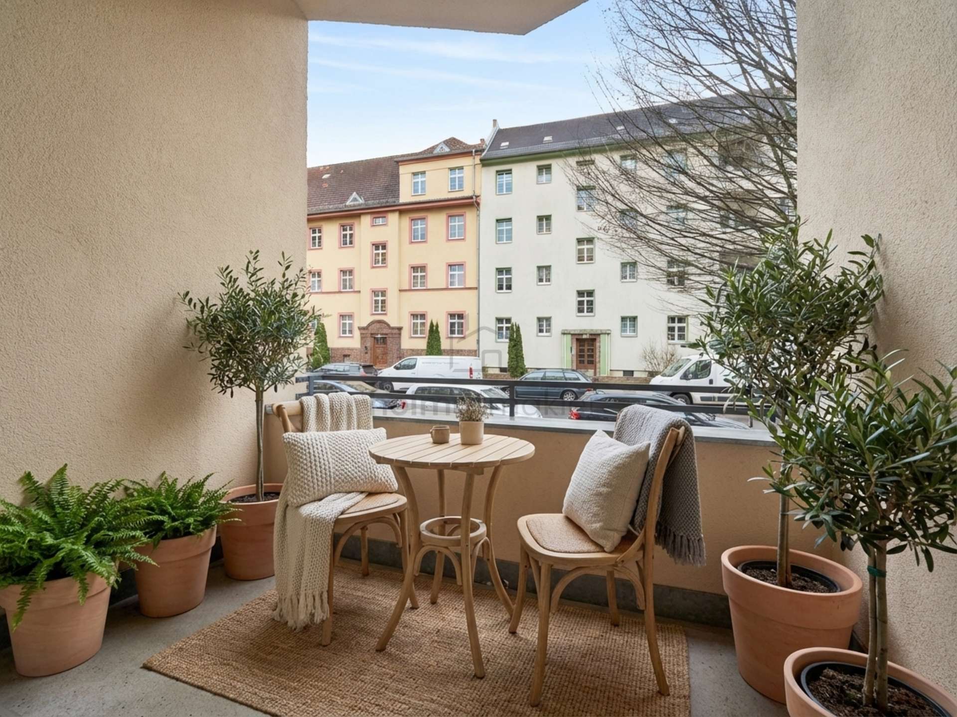 Loggia eingerichtet