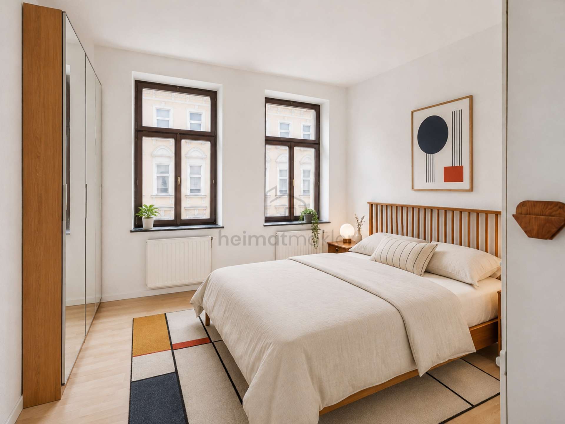 Schlafzimmer Einrichtungsbeispiel (Ki-generiert)